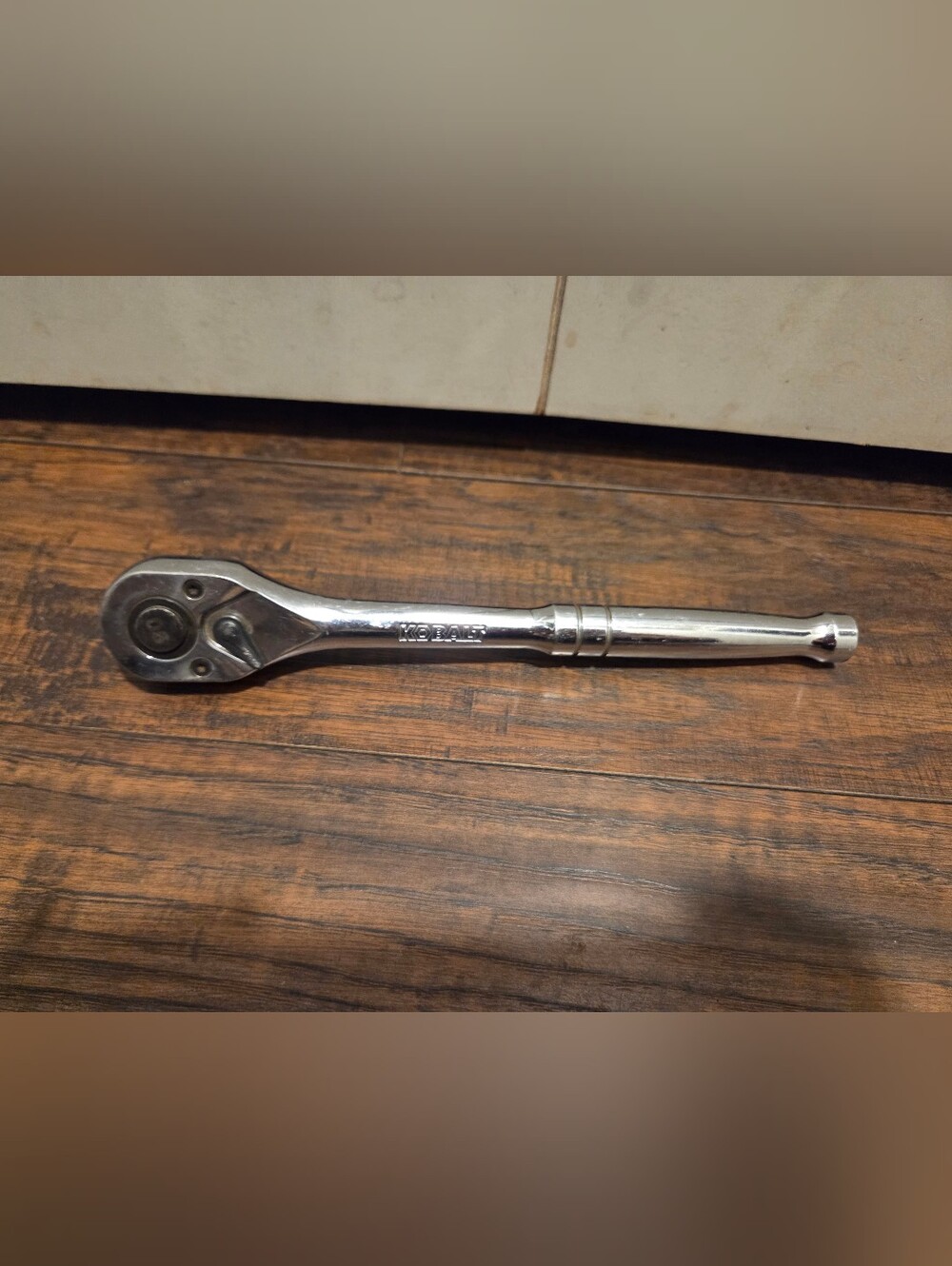 Kobalt 90-Tooth 1/2-in Drive Chrome Handle Ratchet